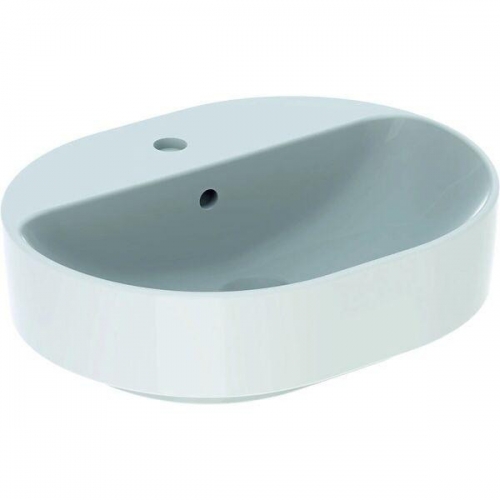Раковина накладная Geberit VariForm 50*40 см,овальная с отв. под смеситель