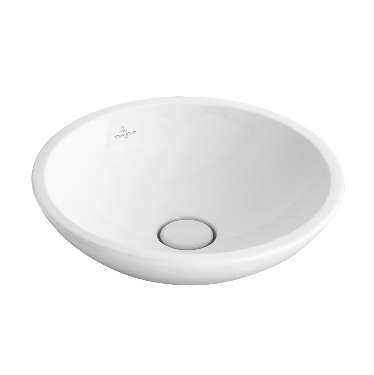 Умывальник накладной круглый Villeroy&Boch  Loop&Friends d43 см (с переливом)